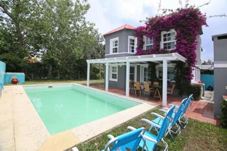 Casa En La Barra:5 Dorm Piscina Parrill A 3 Cuadras Del Mar.posta Del Cangrejo.